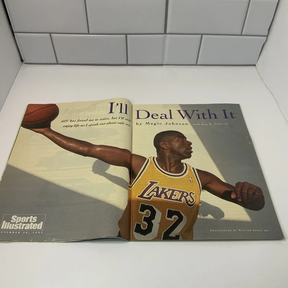 Sports Illustrated Magazine November 18, 1991 Magic Johnson